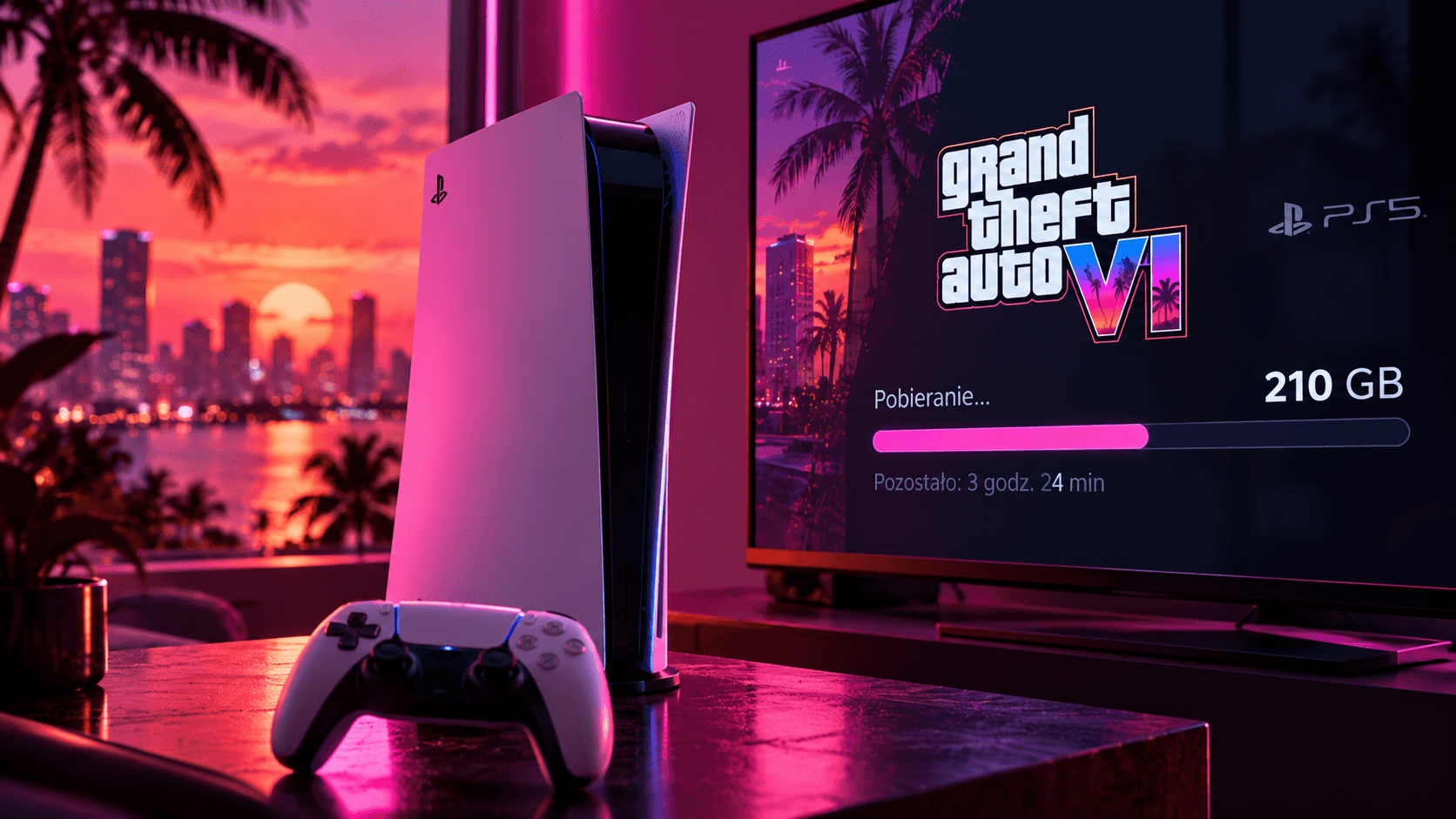 GTA 6 zajmie aż 210 GB na PS5? Nowe informacje o rozmiarze gry